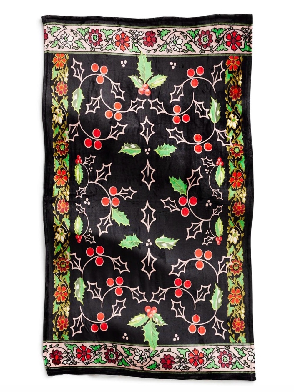Vera Bradley Plush Throw Blanket 80 x 50 In- Holly